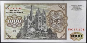 1000 deutsche mark January 2, 1980.