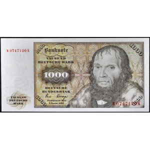 1000 Deutsche Mark 2. Januar 1980.