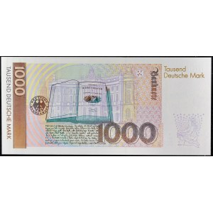 1000 deutsche mark type “remplacement série YA” 1er août 1991.