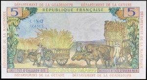 5 francs with portrait of two ND women (1964).