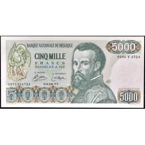 5 000 franků 03-08-1977.