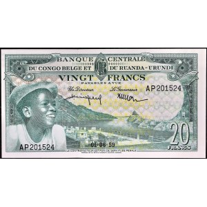 20 frankov 01-06-1959.