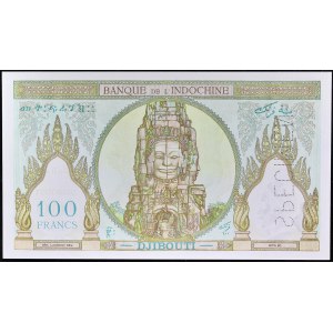 100 frankov SPECIMEN typ Džibutsko ND (1931).