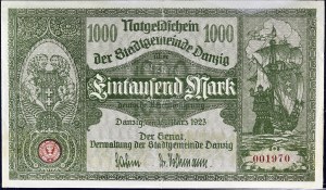 1000 Mark 15. März 1923.