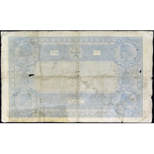 100 franchi tipo 1862 Indices bleus 17 marzo 1865.