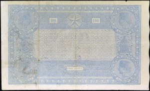 100 Francs type “Indice Noirs” 20 janvier 1874.