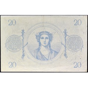 20 franchi tipo 1871 Bleu 13 marzo 1873.