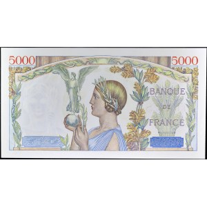 5000 franků Victoire 1939 typ Impression à plat 20-7-1939.