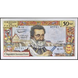 50 nouveaux francs type 1959 “Henri IV” 2-7-1959.