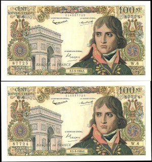 Část (2) - 100 nových franků typu 
