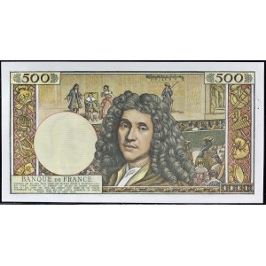 500 nových frankov typ 1959 Molière 2-1-1964.