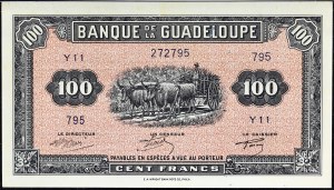 100 francs type “impression US” ND (1942).
