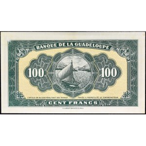 100 francs type “impression US” ND (1942).