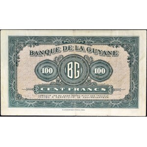 100 francs type impression US ND (1942).