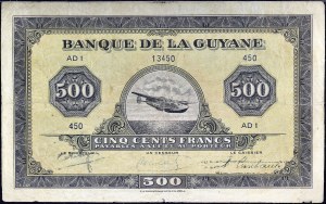 500 franków amerykańskich z nadrukiem typu 