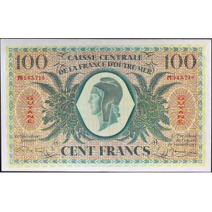 100 francs type Caisse centrale de la France d’Outre-Mer “Impression GB” 1943.