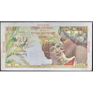 1000 franchi tipo Union française ND (1946).