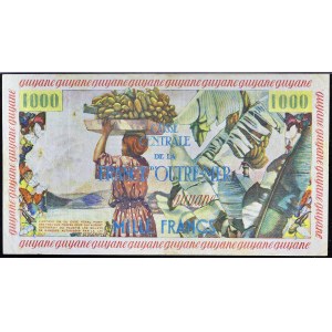 10 nouveaux francs surchargé sur 1000 francs type “Pêcheur” - première série ND (1960).