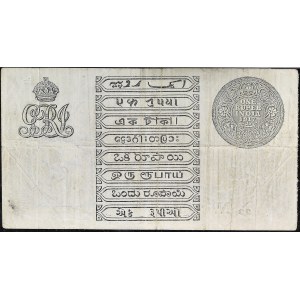 1 rupia typu British Administration 1917.