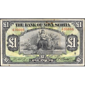 1 pound type “The Bank of Nova Scotia” 2 janvier 1930.