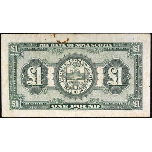 1 libra typu The Bank of Nova Scotia 2. januára 1930.