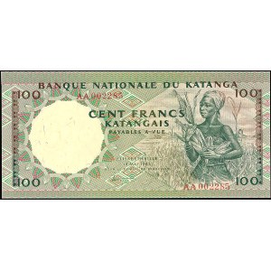 100 francs small issue May 18, 1962.