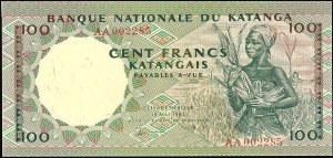 100 francs small issue May 18, 1962.