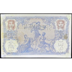 100 francs type SPECIMEN 27-12-1892.