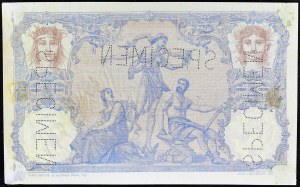 100 franků typu SPECIMEN 27-12-1892.
