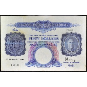 50 dollars type “George VI” 1er janvier 1942.