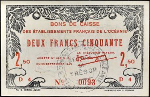 2.50 francs 1943.
