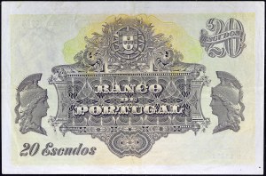 20 escudos 9. srpna 1920.