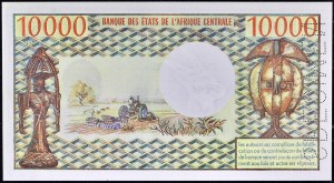 10000 francs type “SPECIMEN” ND (1976).