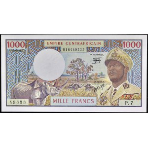 5000 francs type “Empire centrafricain” 1-04-1978.