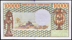 10000 francs type “Empire centrafricain” 1978.