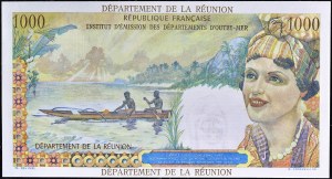 20 new francs overprinted on 1000 francs type 