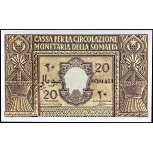 20 somali type “Occupation italienne” 1950.
