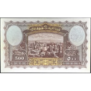 500 Pfund mit dem Porträt von Atatürk ND (1926) / AH (1341).