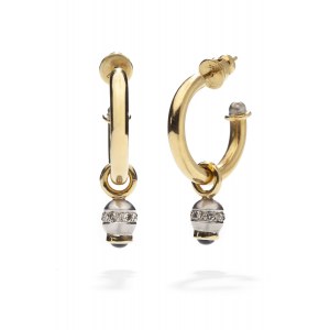 Earrings with sapphires and diamonds early 21st century.
