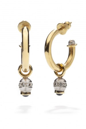 Earrings with sapphires and diamonds early 21st century.