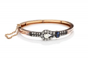 Bracelet with sapphires and diamonds 2nd half of 19th century, Paris