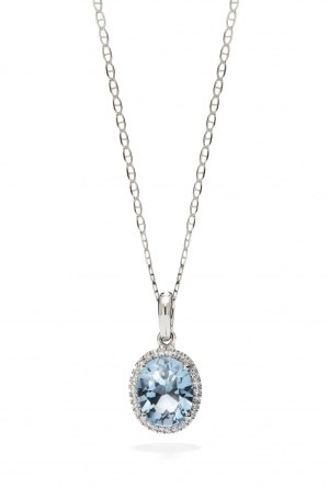 Topásový a diamantový náhrdelník začiatkom 21. storočia.