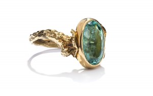 Tourmaline ring late 20th century, France