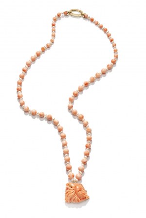 Necklace of beads and pearls early 21st century, Italy