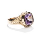 Signet ring with amethyst 19th/20th century, Austria-Hungary