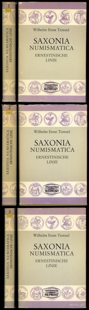 Tenzel Wilhelm Ernst - Saxonia Numismatica: Ernestische Linie, 1714 (REPRINT Berlin 1982).