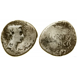 Impero romano, denario, 19-18 a.C., Pergamo