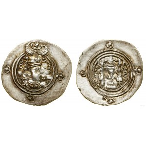 Perzia, drachma, 4. rok vlády, mincovňa WH (Veh Ardašir)