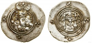Perzia, drachma, 4. rok vlády, mincovňa WH (Veh Ardašir)
