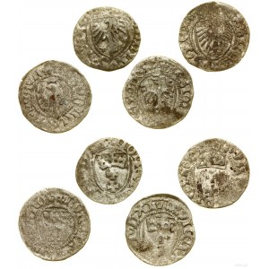 Pologne, série de 4 x shillings de Gdansk, après 1457, Gdansk